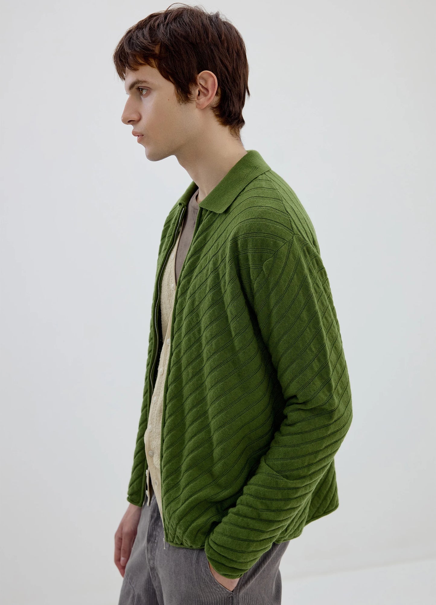 Wool Knit Cardigan