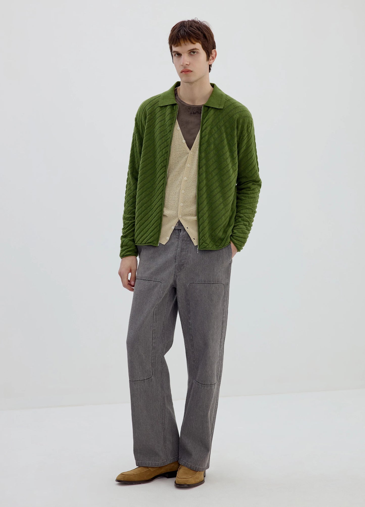 Wool Knit Cardigan