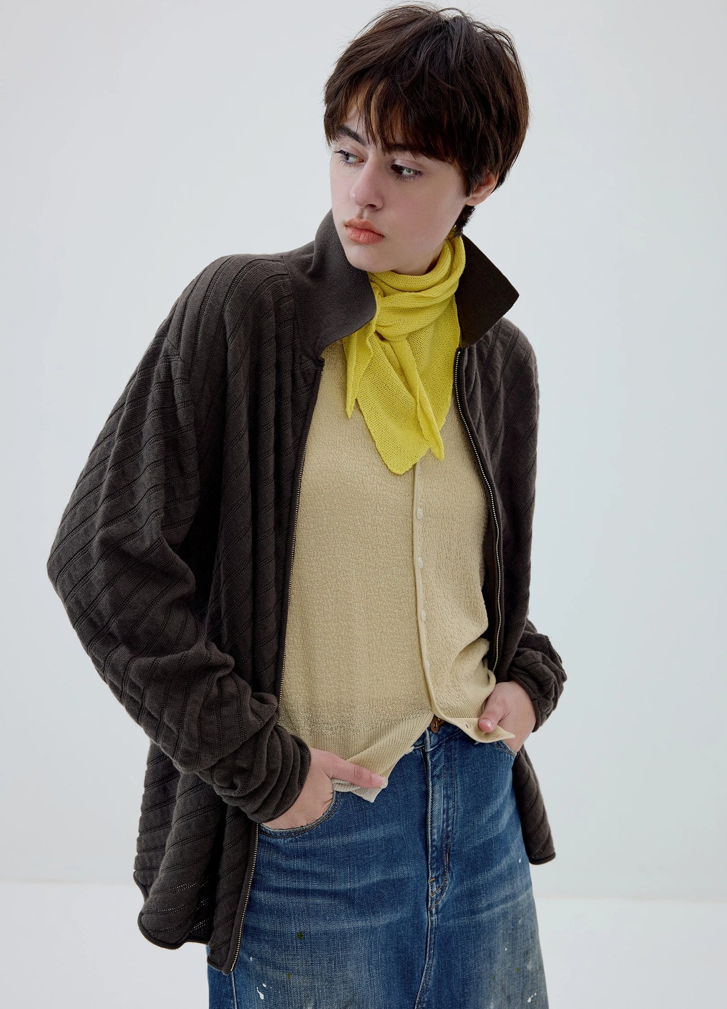 Wool Knit Cardigan