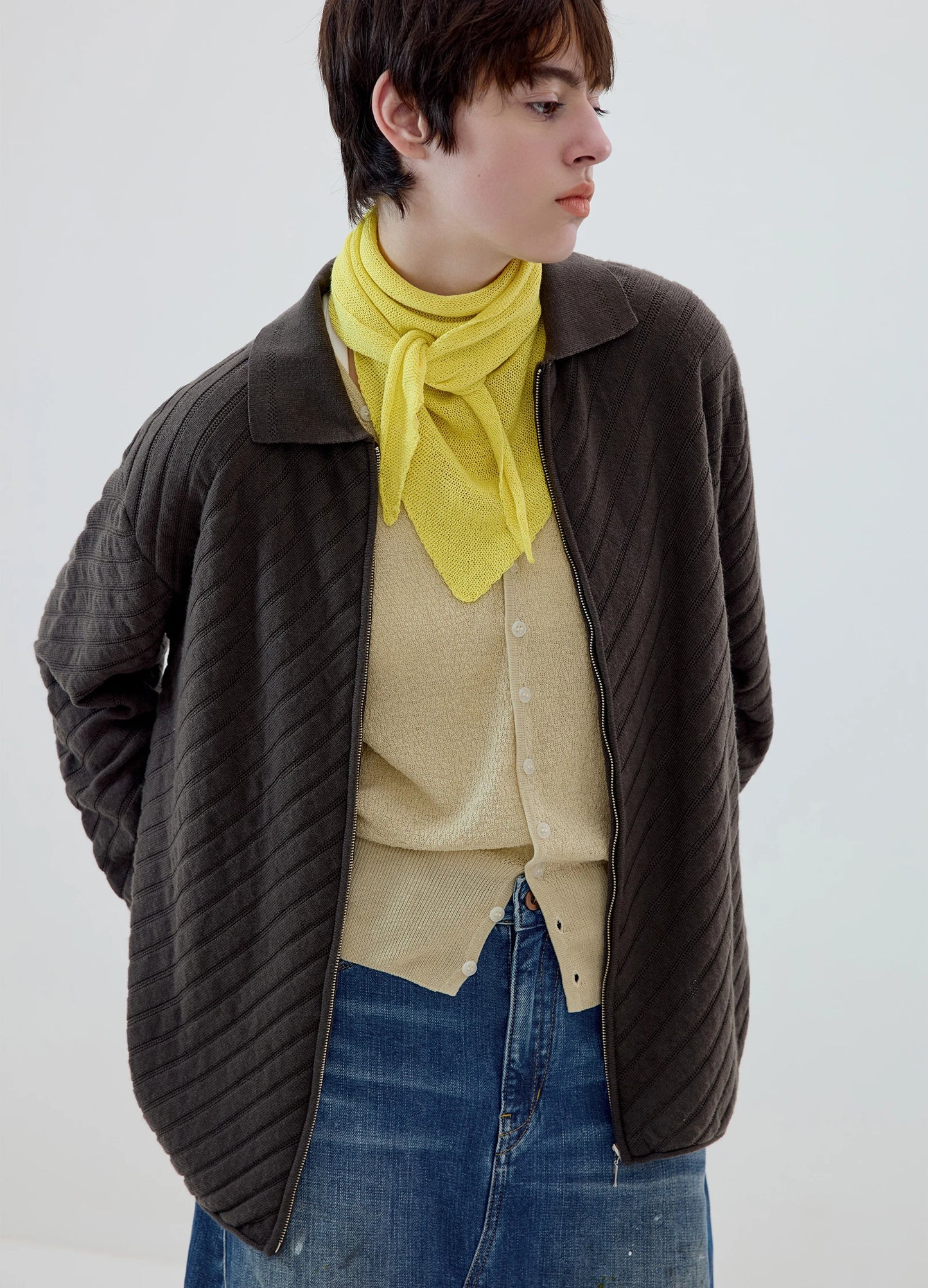 Wool Knit Cardigan