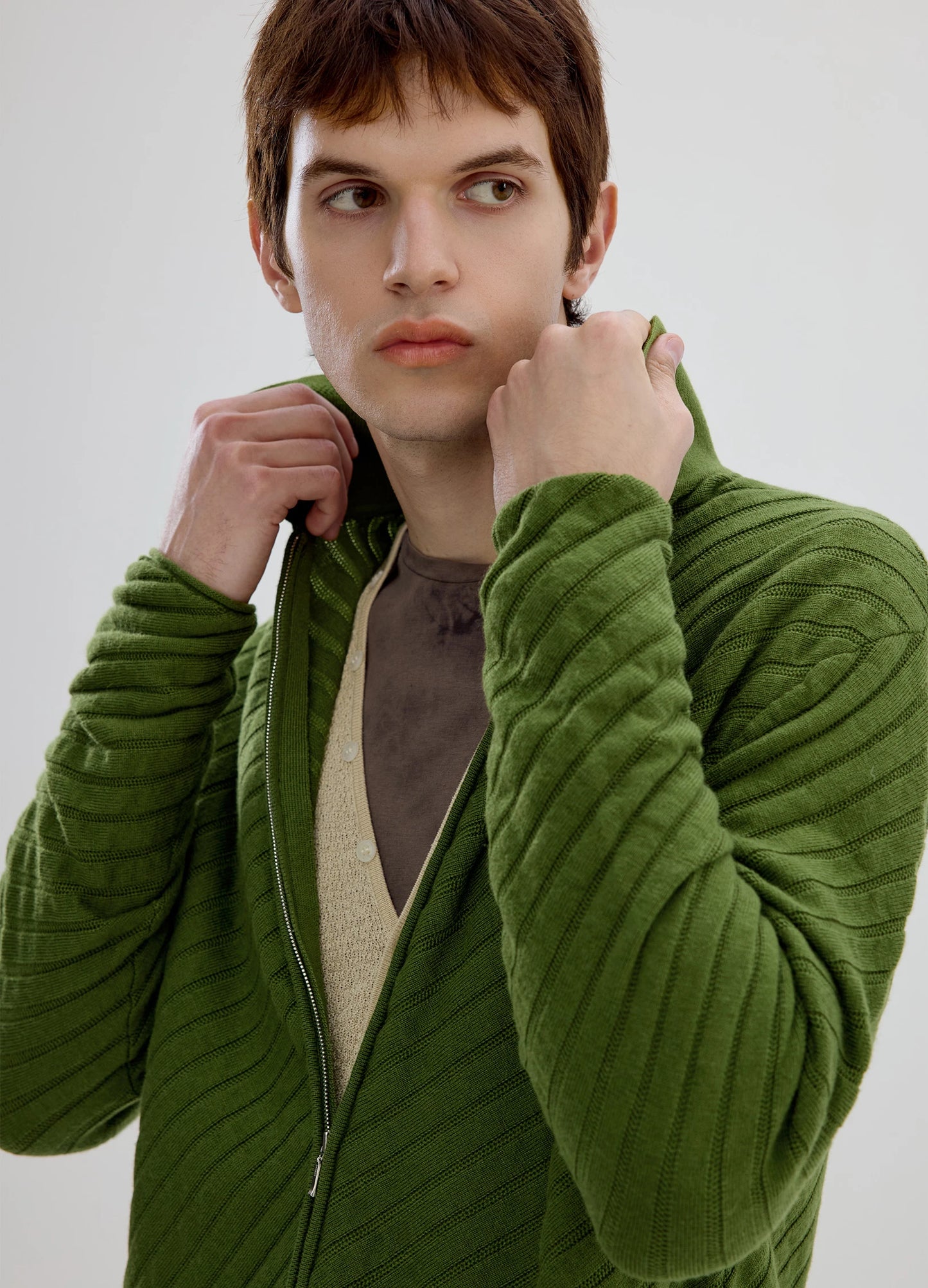 Wool Knit Cardigan