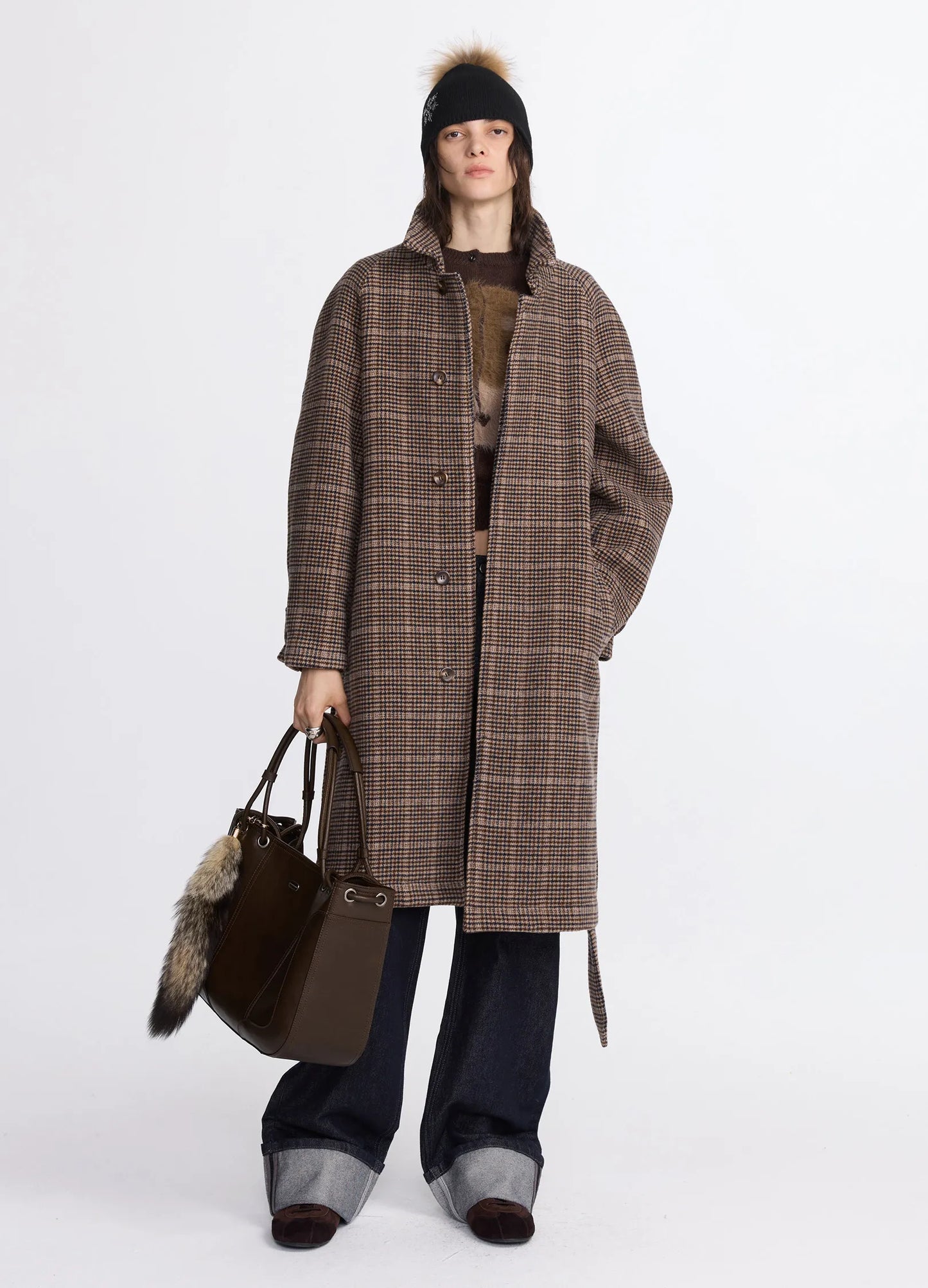 Wool Raglan Coat