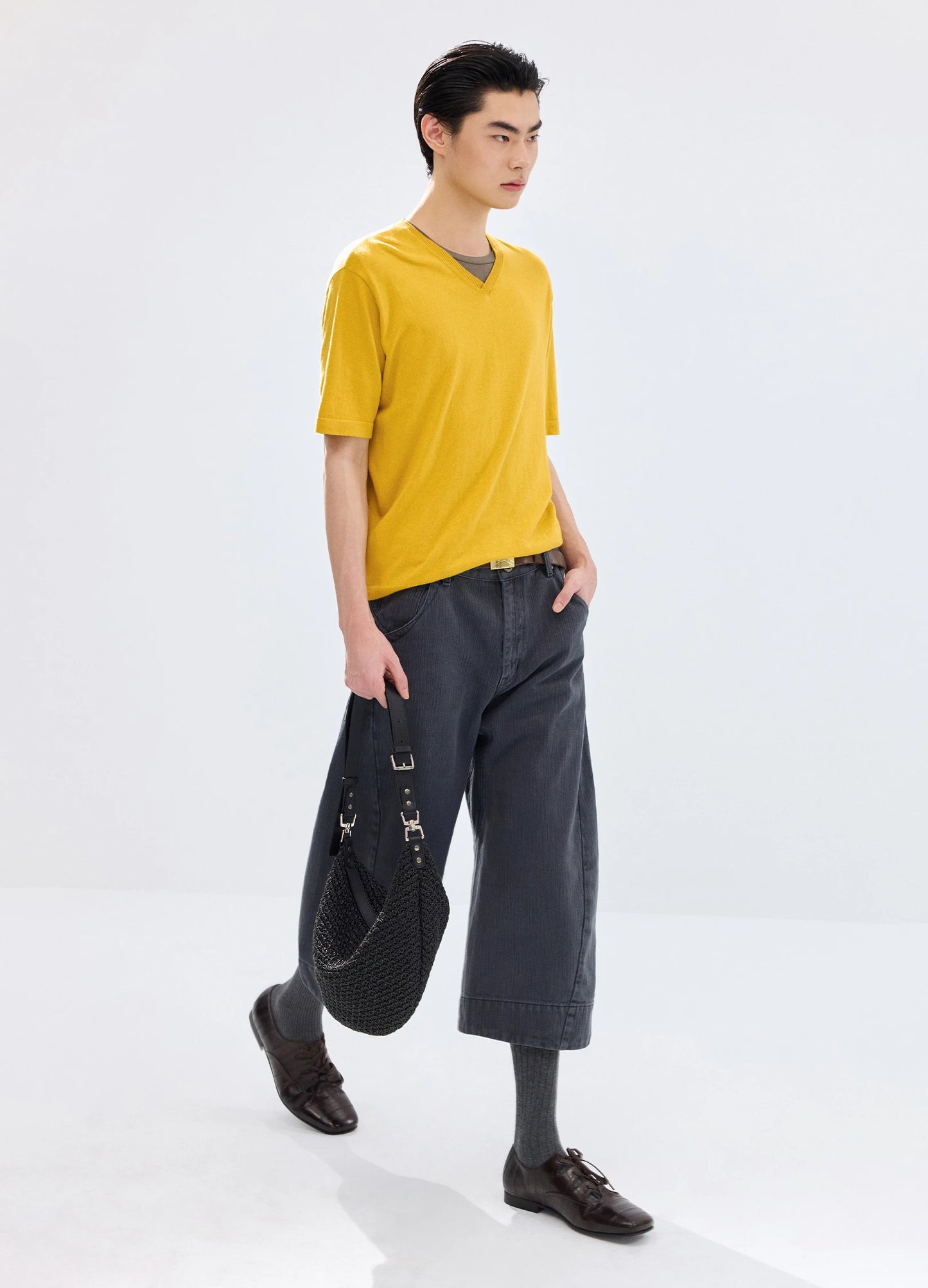 Woven Crescent Bag
