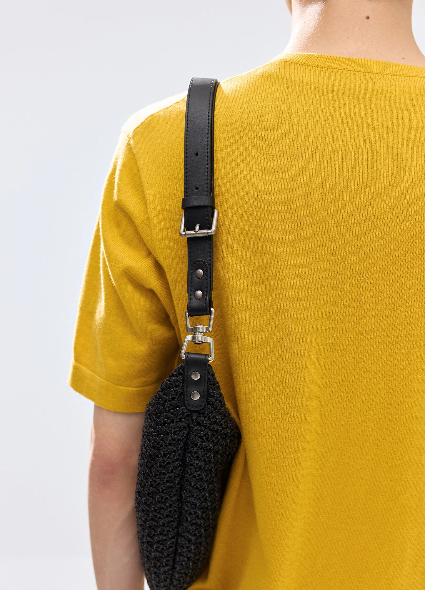 Woven Crescent Bag