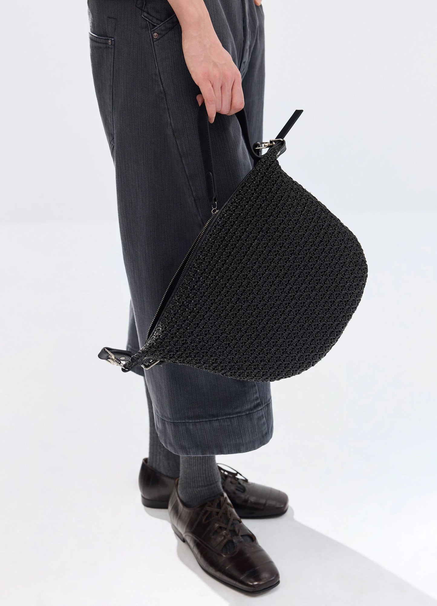 Woven Crescent Bag