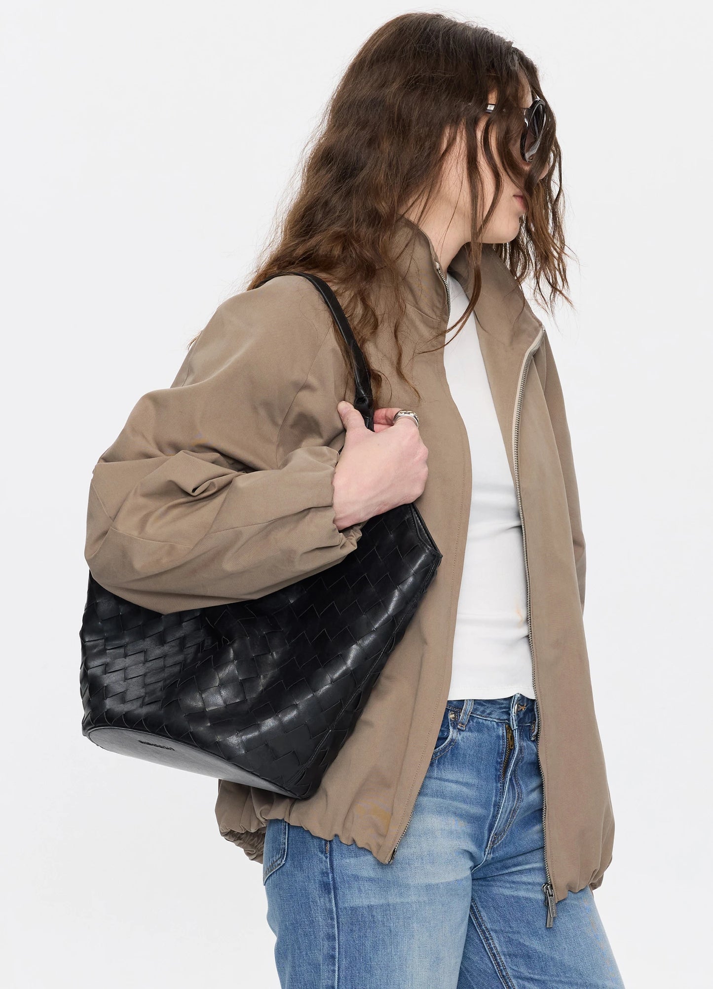 Woven Leather Bag
