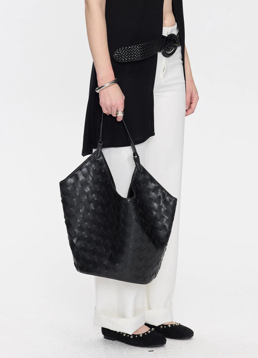 Woven Leather Bag
