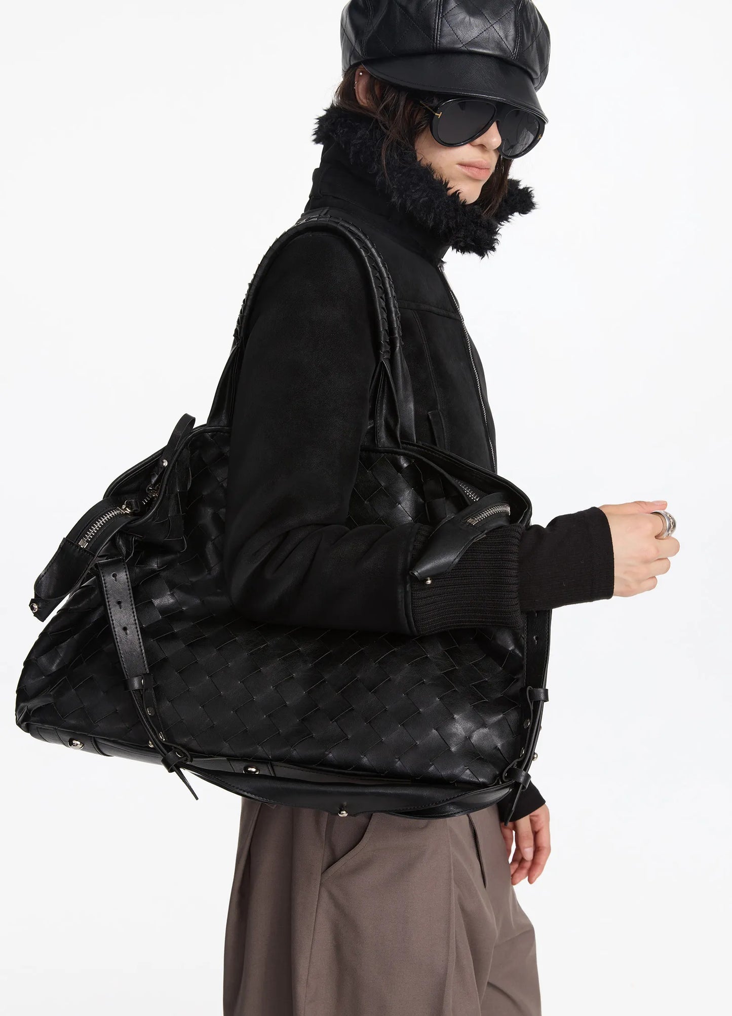 Woven Quilted Tote