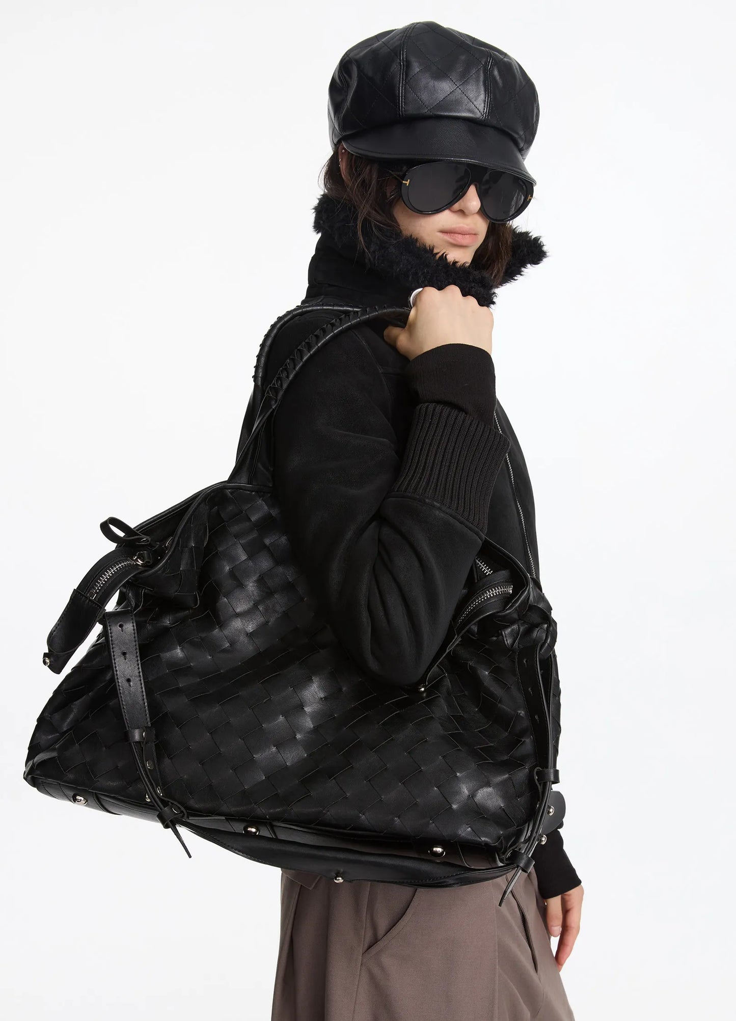 Woven Quilted Tote