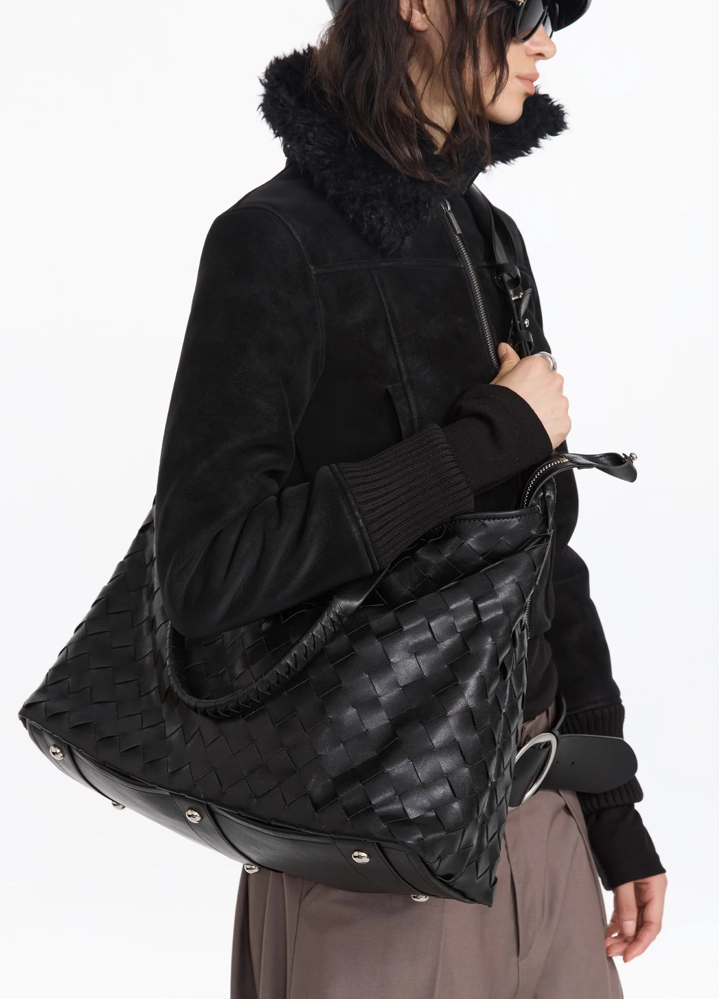 Woven Quilted Tote