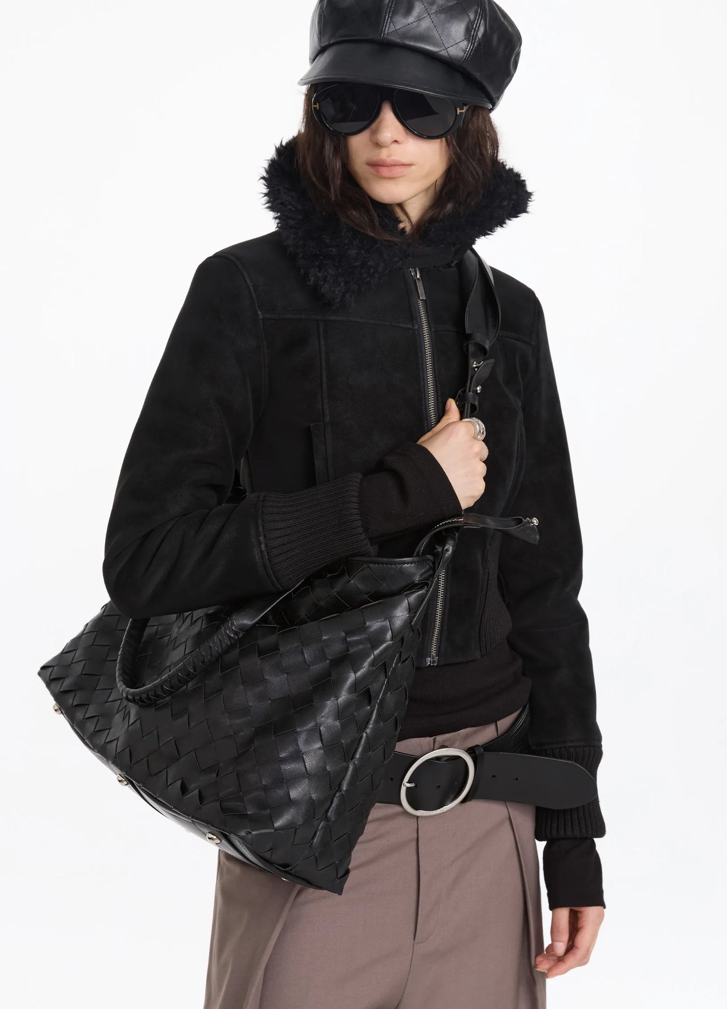 Woven Quilted Tote