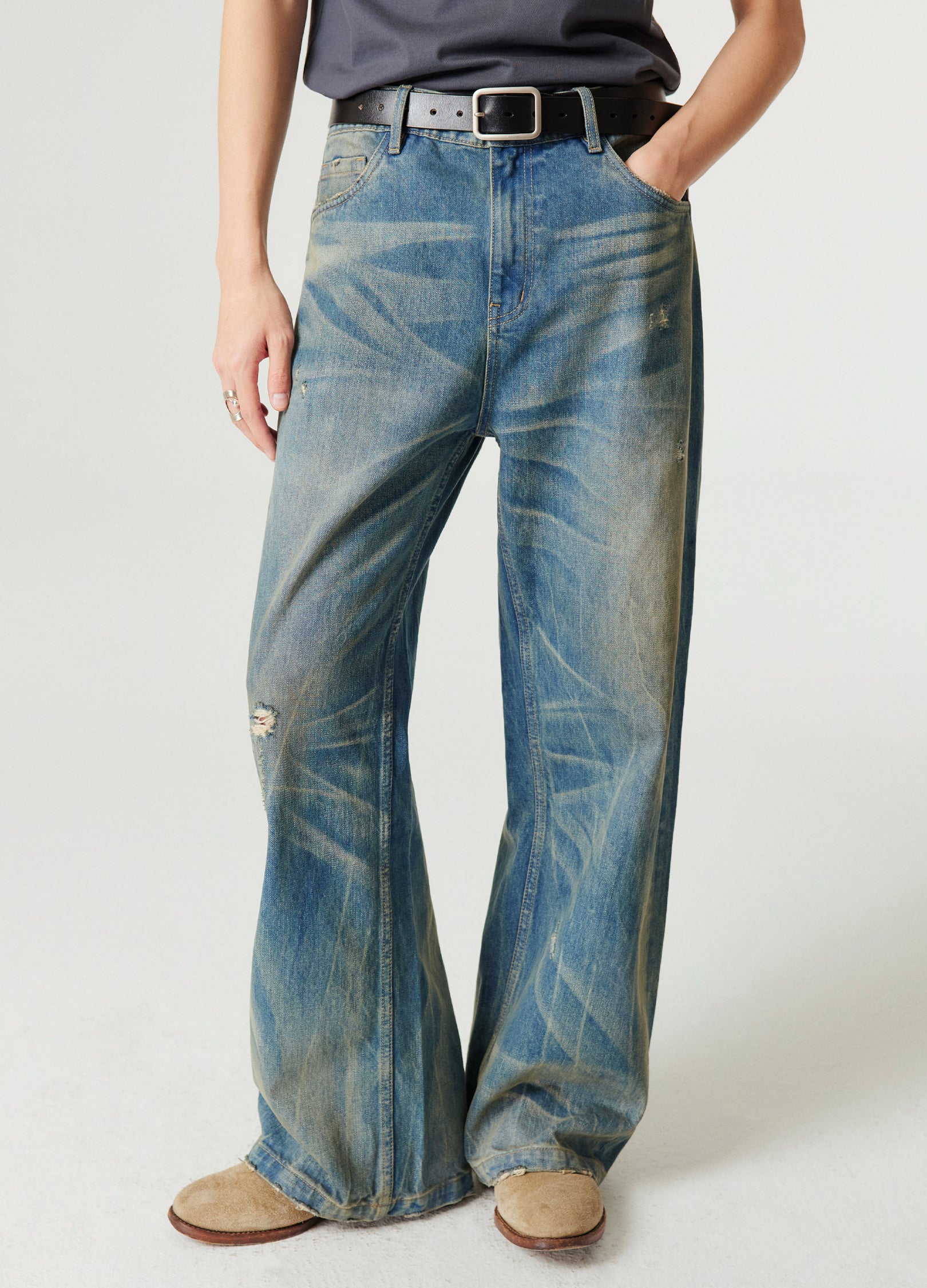 Nevada Wash Straight Denim – VERSEAS