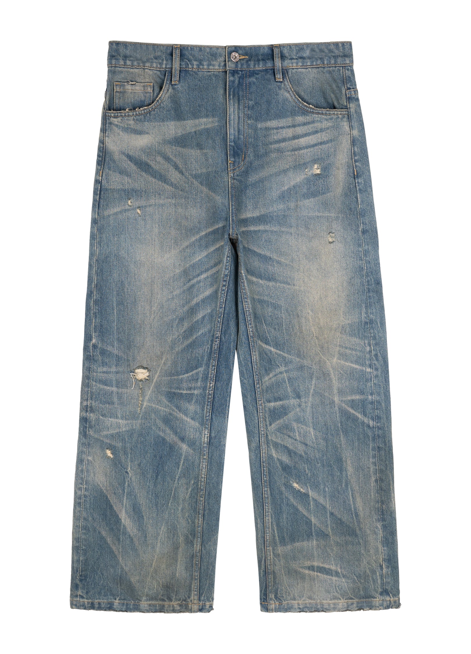 Nevada Wash Straight Denim – VERSEAS