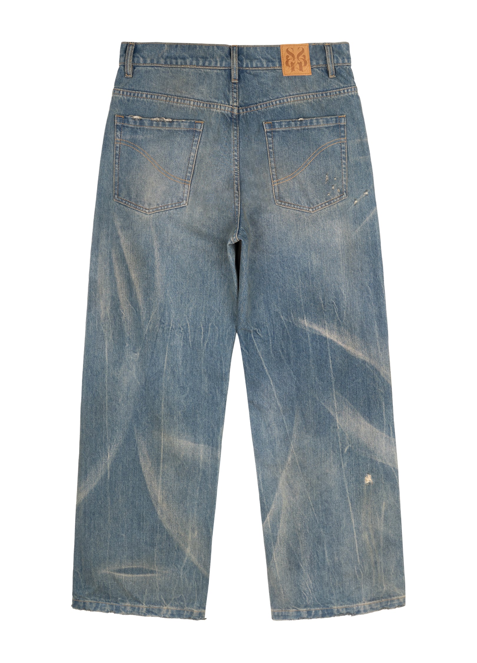 Nevada Wash Straight Denim – VERSEAS
