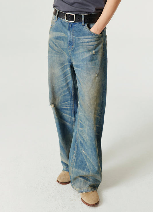 Nevada Wash Straight Denim